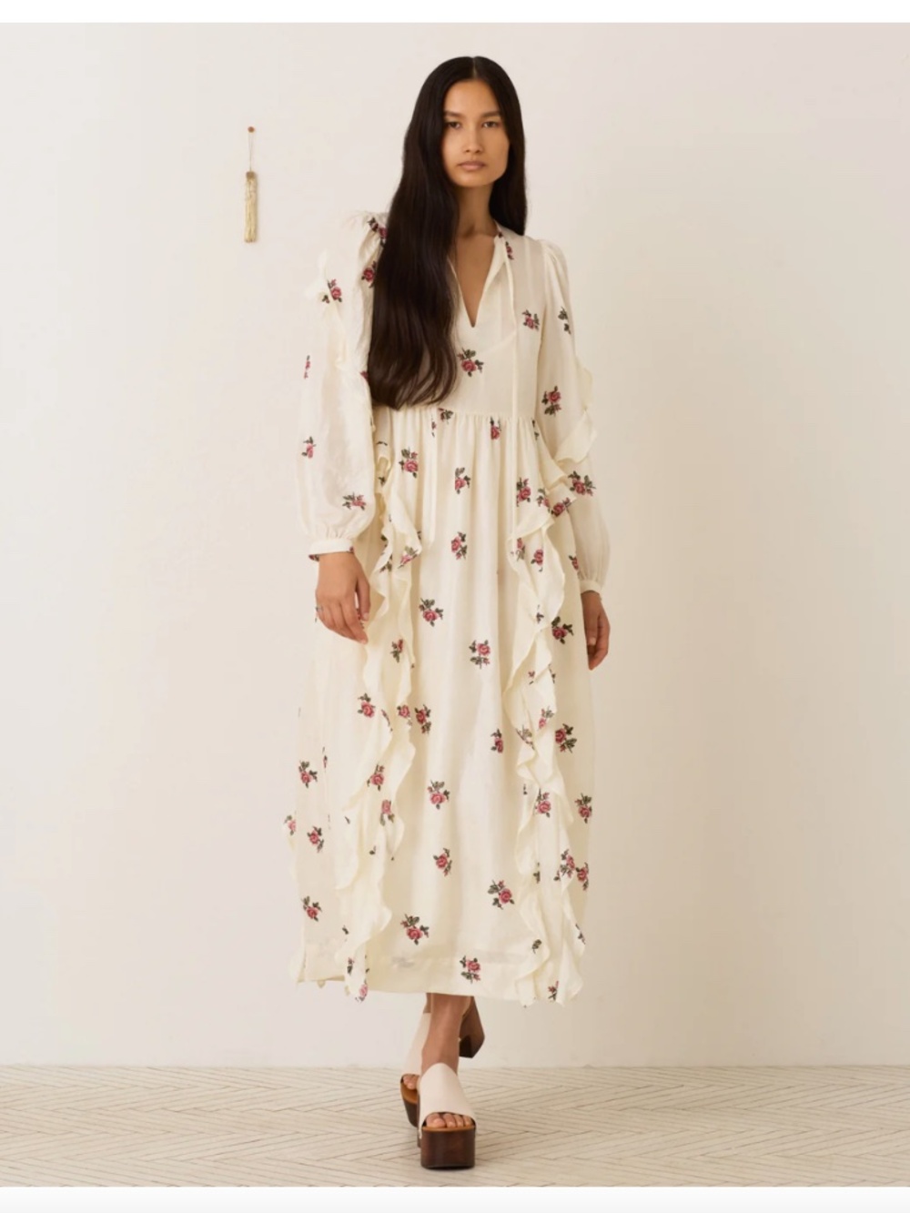 Alix Of Bohemia Lina Little Rosebud Dress Silk Floral Womens S NWT